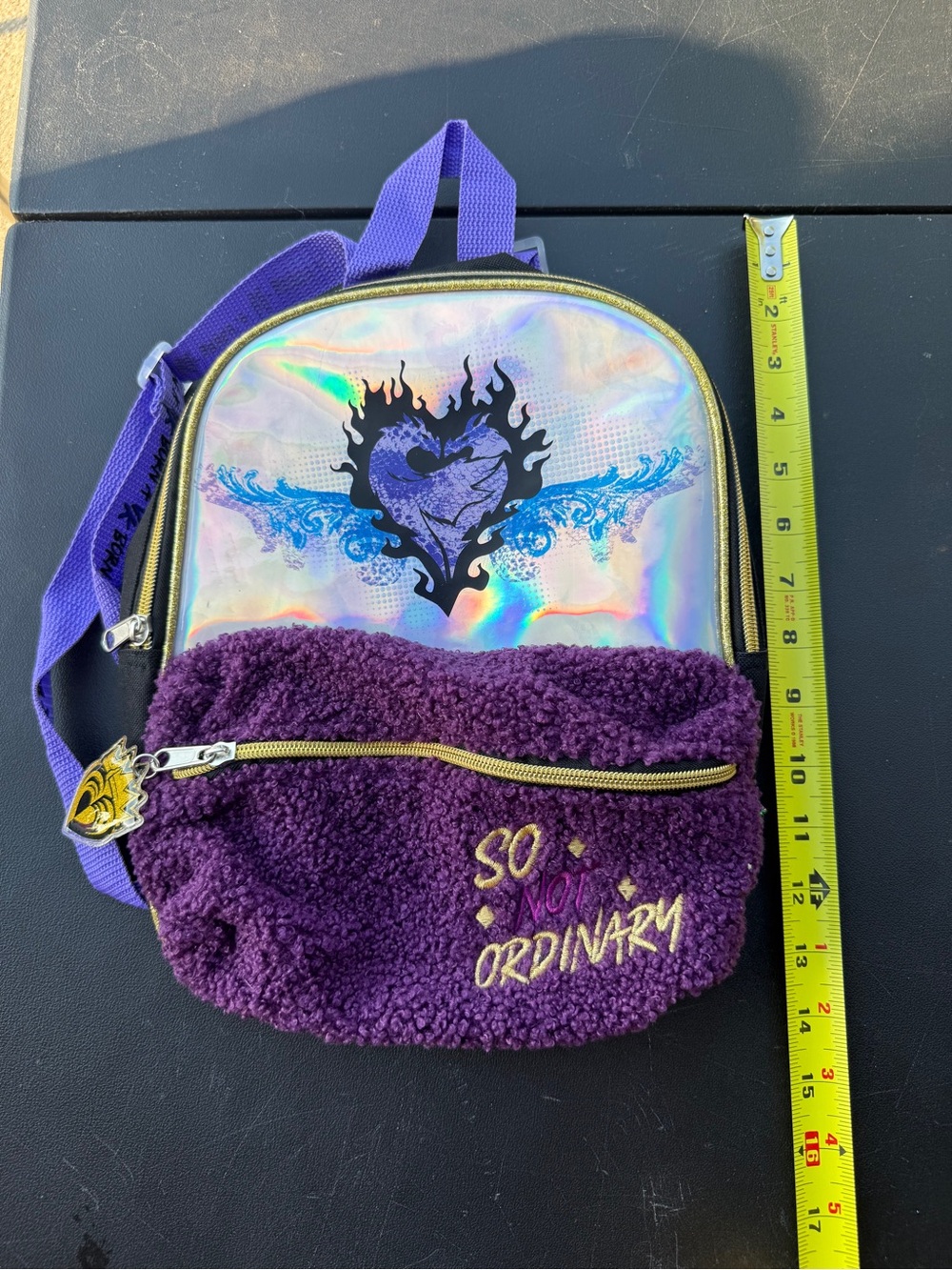 Disney Descendants 3 Purple Mini Backpack So Not Ordinary Purple BioWorld - VG